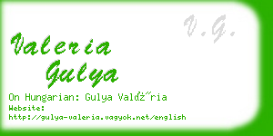 valeria gulya business card